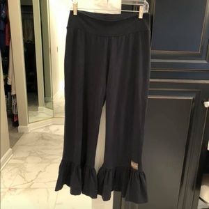 Matilda Jane ruffles. Black. Crop length.